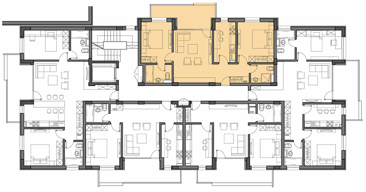 زبه+سكس Etaj 4 - Bloc D - tip 3C3 - Bujorului Residence Craiova